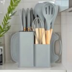 Quality 19pcs Silicon spoon and knife set - Image 2