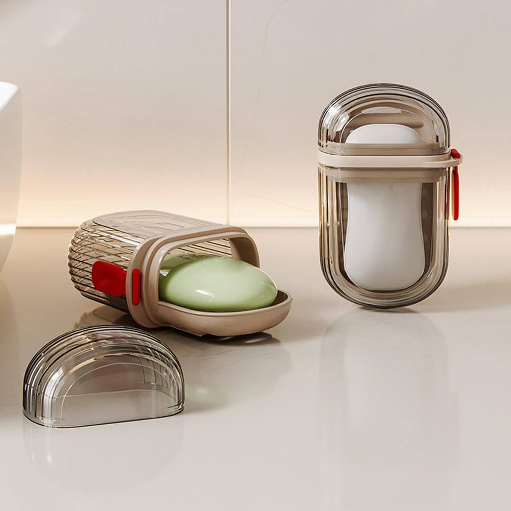 Portable traveling soap case