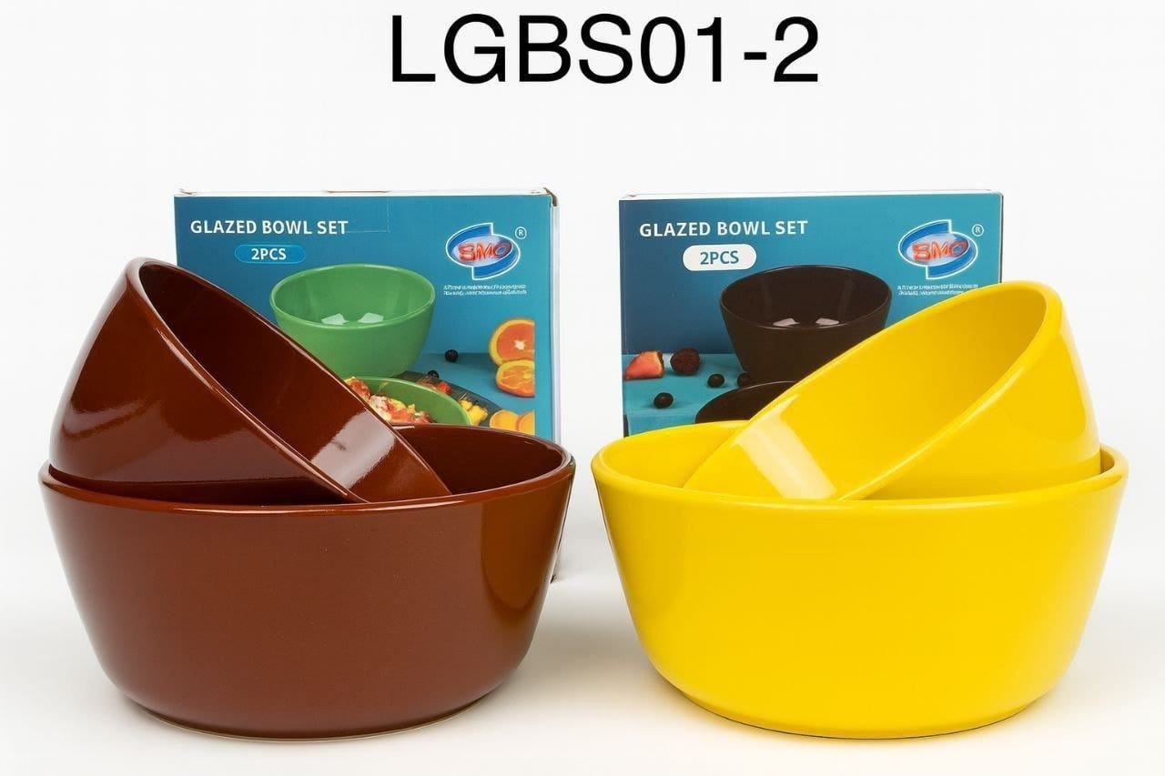 2pcs ceramic bowl set