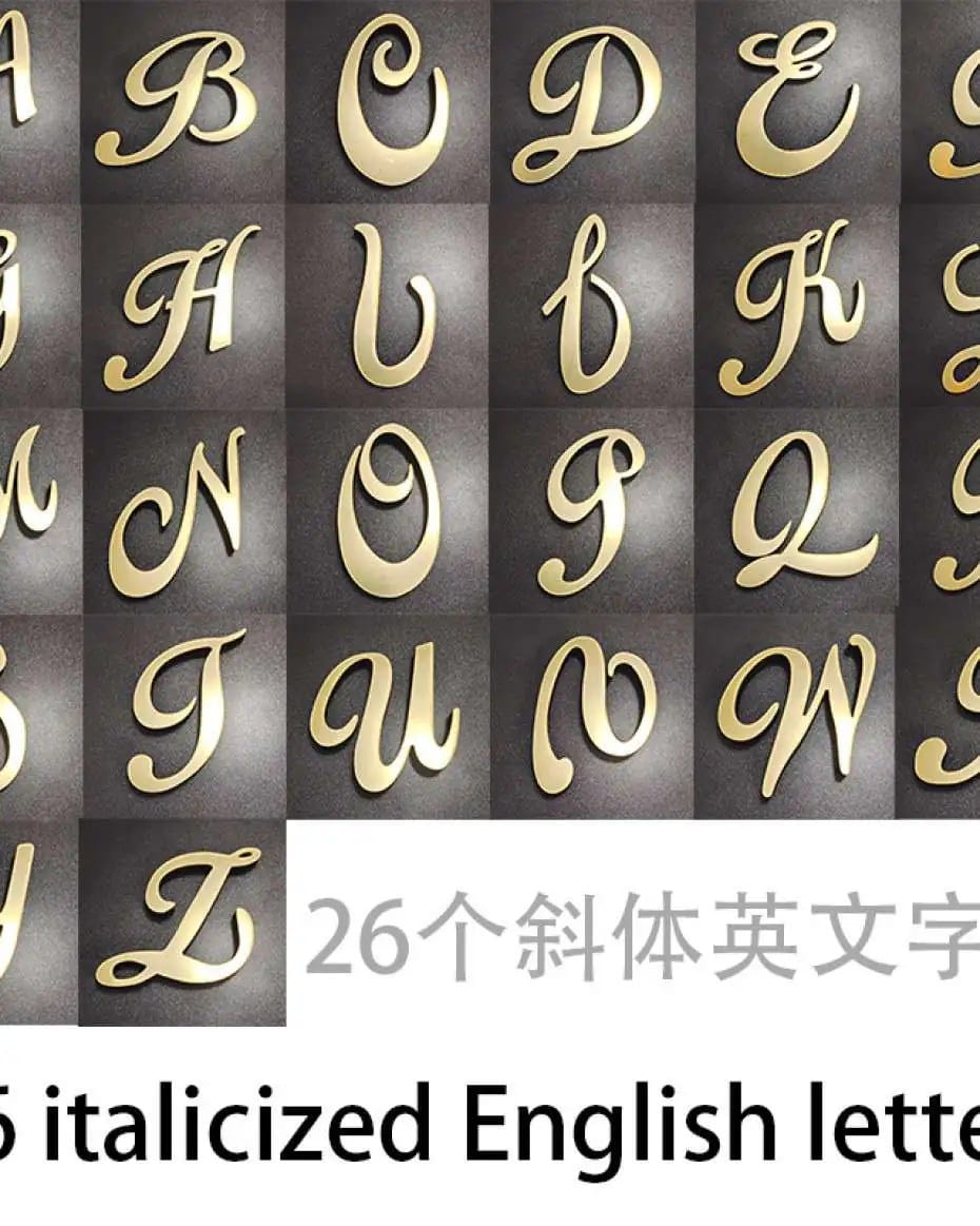 3D Italics Latter 20cm