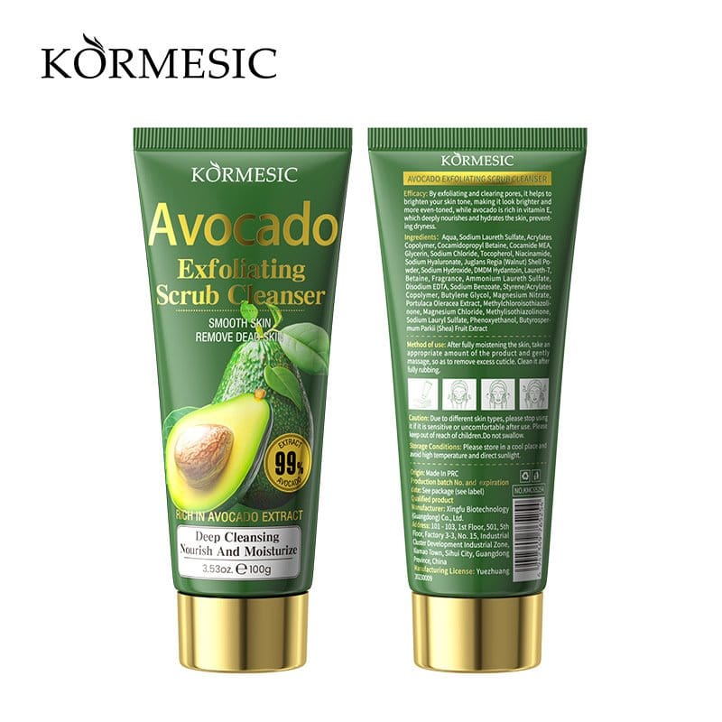 Kormesic Avocado exfoliating scrub cleanser
