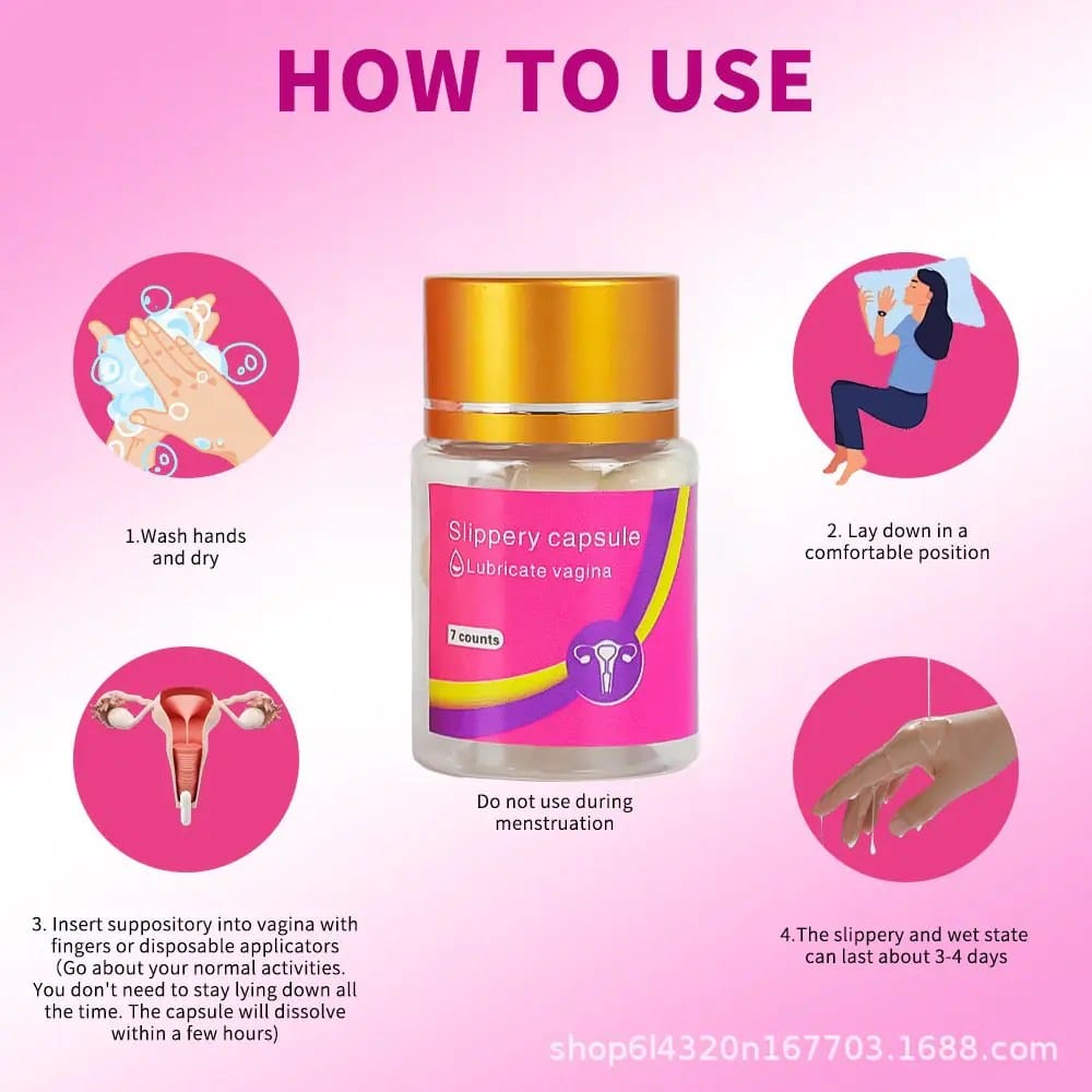 Slippery wetness capsule vagina dripping pills