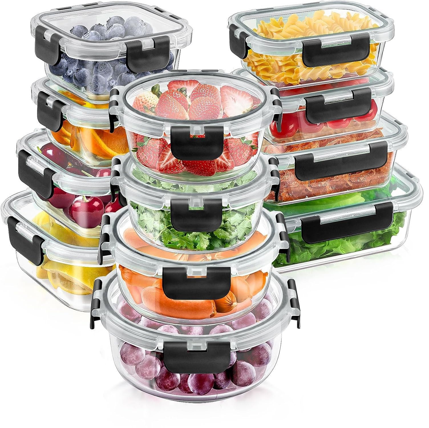 4in1 Borosilicate glass container