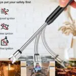 Luxury rechargeable multipurpose Gas lighter with LED display and USB