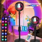 Rainbow Glow Sunset Night Light Projector - Vibrant Bedroom Lamp & Tiktok Wall Display - Image 3