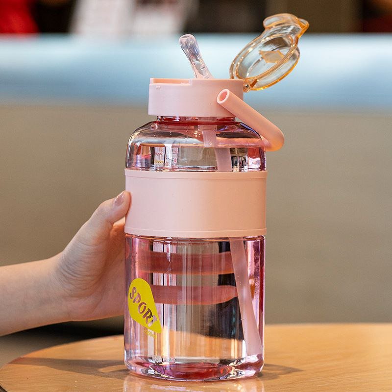 2026/05/259320.jpg Extra Large Capacity High-Looking Anti-Fall Straw Cup Water Bottle
1350ml - Image 1