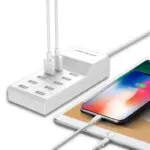 10-Port USB Charging Station.
