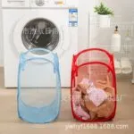 Net Art Dirty Clothes Basket Foldable Dirty Clothes Basket Clothes Storage Basket Storage Barrel Laundry Basket Storage Basket - Image 3