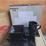 20pcs Black Dinner Set