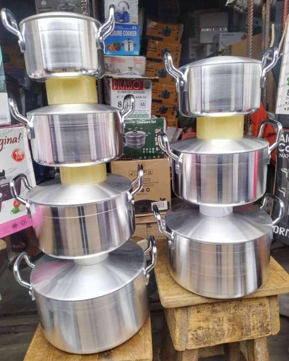 4a125adf0b042ad45ca33726ef999b1325410397.jpeg HF-1423.
7pcs Set of Pots. - Image 1