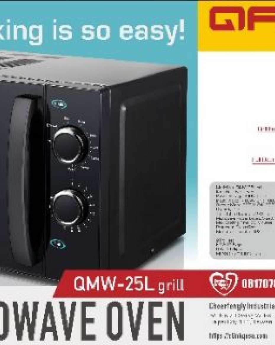 a85344a2c289582d8036887f6551a9e2683ed933.jpeg Qasa 20 litres micro wave oven/grill - Image 1