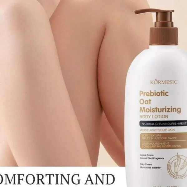 500ml Prebiotic Oat Moisturizing Body Lotion.
Intensive hydration and moisture