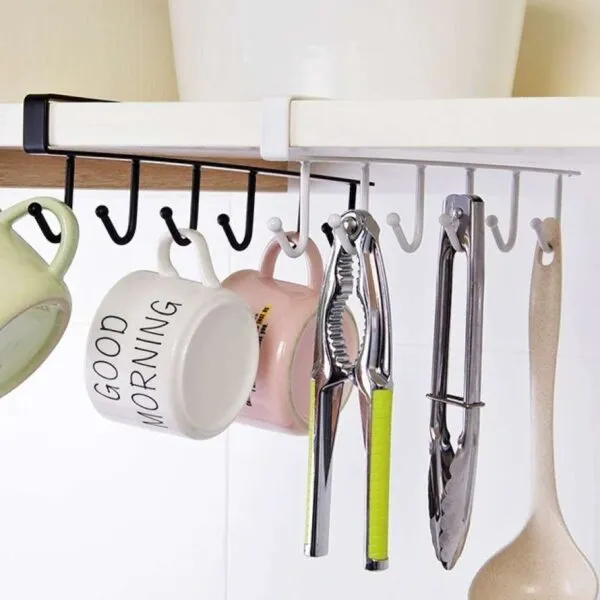 Iron 6 Hooks Kitchen Organizer