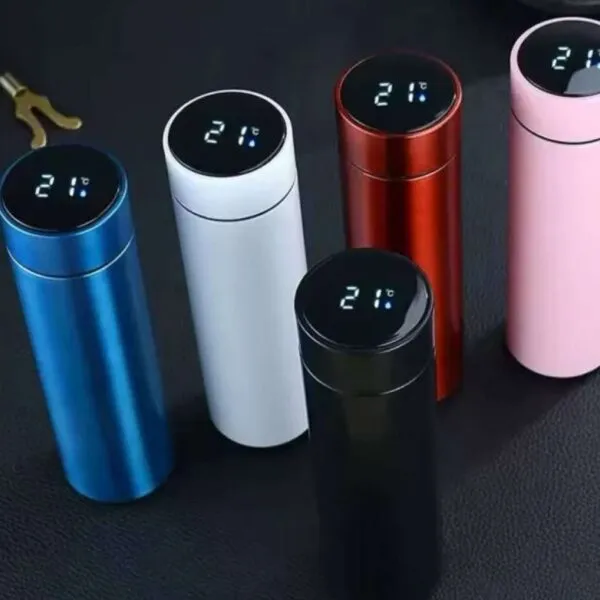Stainless Steel Thermos Bottle with Digital Temperature Display LED Intelligent Temperature Measurement Cup Vacuum Flask.