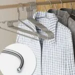 10pcs Aluminium Alloy silver luxury clothes hangers.