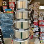 Hf 1013. 5pcs Set of Aluminum Pots. 

18/20/22/24/26cm