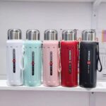 Quality 800ml stainless steel vacuum hot  cold flask modern design with filter grip
