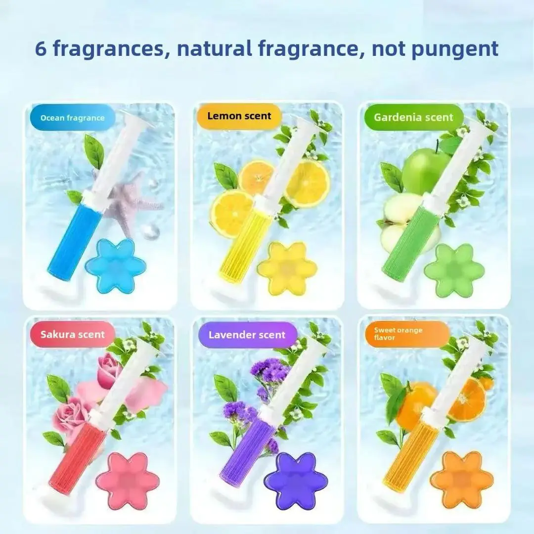 Toilet Flower Fragrance Bathroom Deodorizer, Bowl Cleaner Toilet Wand Refills, Cleaning Supplies, Toilet Cleaning Tools - Image 2