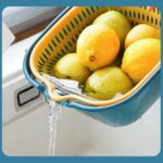 Kitchen Sink Vegetable Drain Basket Fruit Washing Basket Plastic Vegetable Washing Basin - Image 2