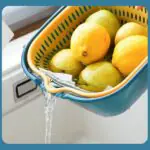Kitchen Sink Vegetable Drain Basket Fruit Washing Basket Plastic Vegetable Washing Basin - Image 2