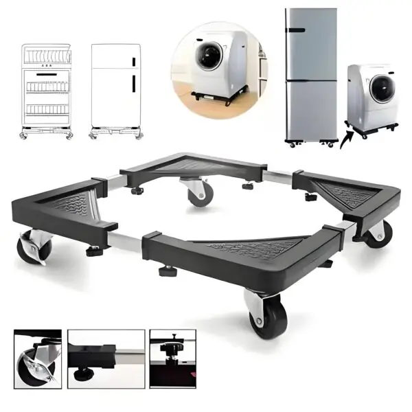 Washing Machine Holder Universal Mobile fridge stand Movable Refrigerator Floor Trolley Adjustable Base