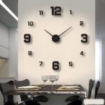 50cm DIY wall clock creative digital click living room bedroom wall stick