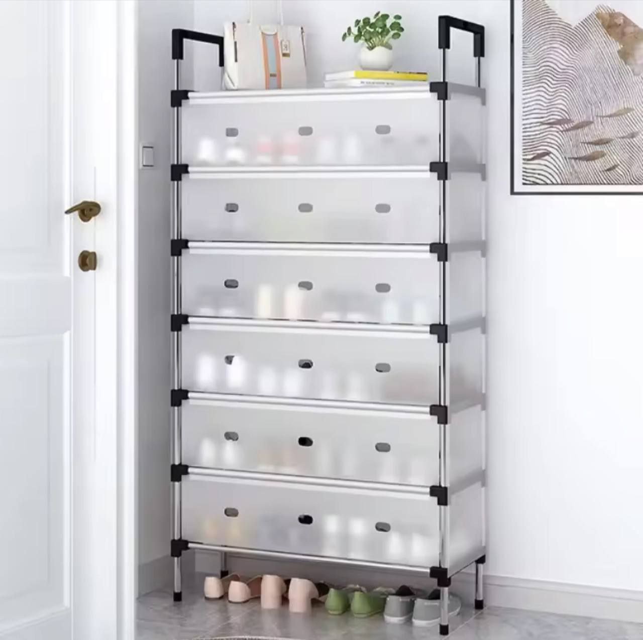2026/06/420265.jpg Dustproof 7layer shoe rack - Image 1