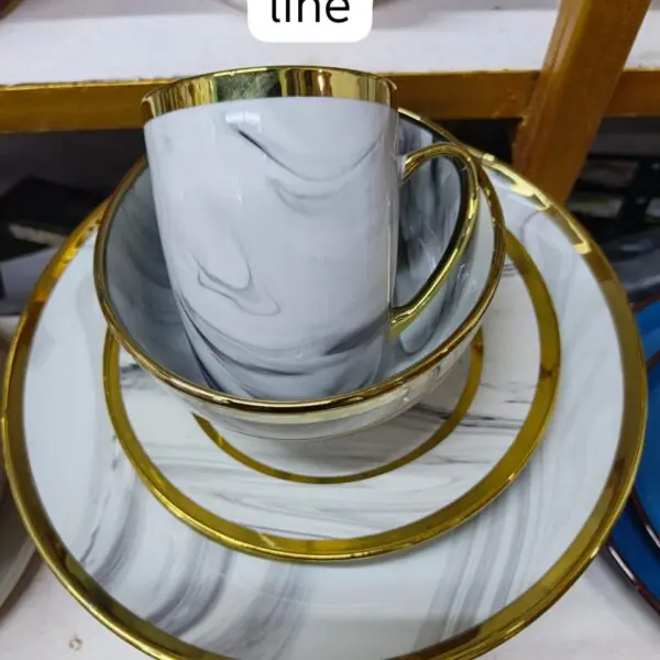 16pcs Marble double like dinner set