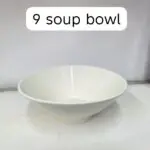 9inches soup bowl(30pcs)