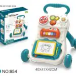 Baby walker

Comes with drawing board, music and lights