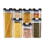 7pcs Airtight food storage canisters set .