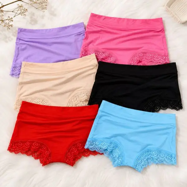 Teenagers cotton knicker panty with lace