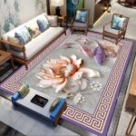 Luxury living room sofa water-absorbent Center rug