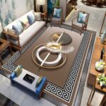 Luxury living room sofa water-absorbent Center rug - Image 4
