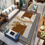 Luxury living room sofa water-absorbent Center rug - Image 3