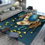 Luxury living room sofa water-absorbent Center rug - Image 3